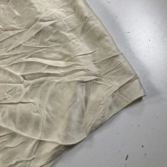 Vintage Sonia Rykiel Lingerie Nightgown Womens Large Cream Colored Lace Peplum - Picture 2 of 10